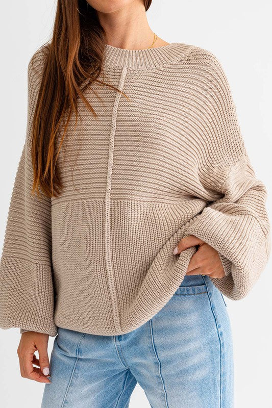 Ribbed Knit Sweater