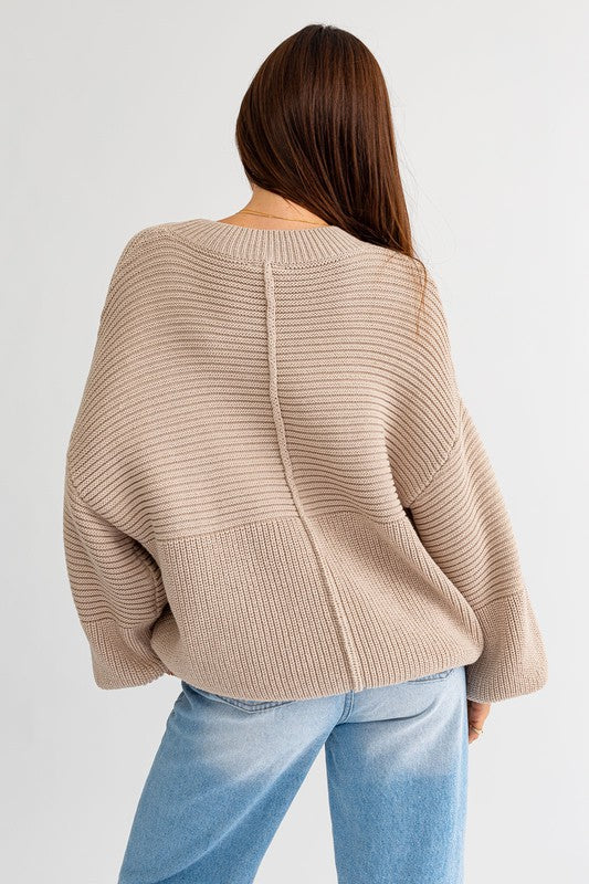 Ribbed Knit Sweater