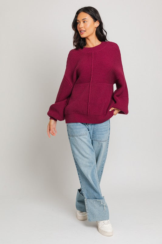 Ribbed Knit Sweater