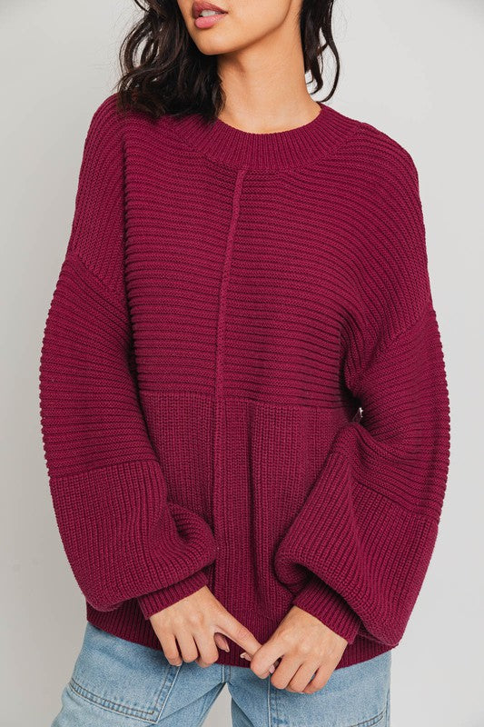 Ribbed Knit Sweater