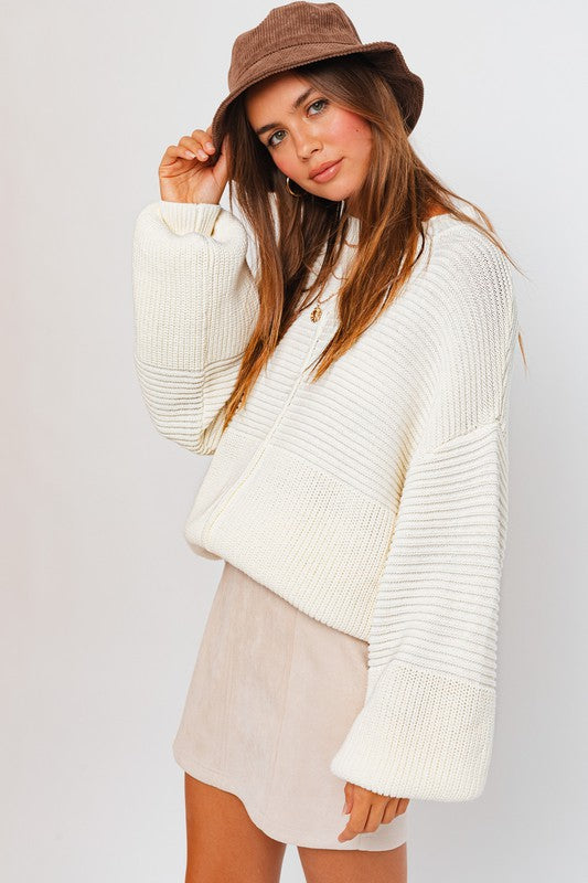 Ribbed Knit Sweater