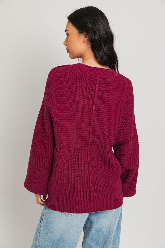 Ribbed Knit Sweater