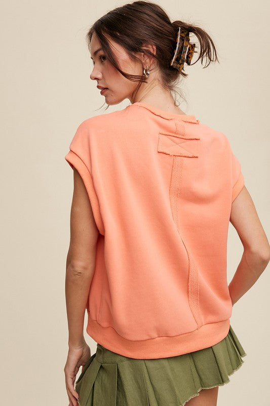 Boxy Fit Sleeveless Sweater