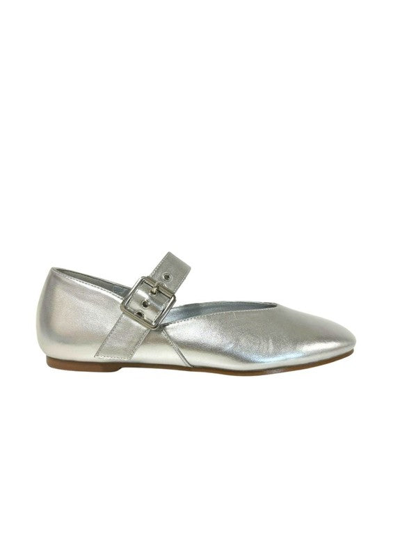 Faux Leather Ballet Flats