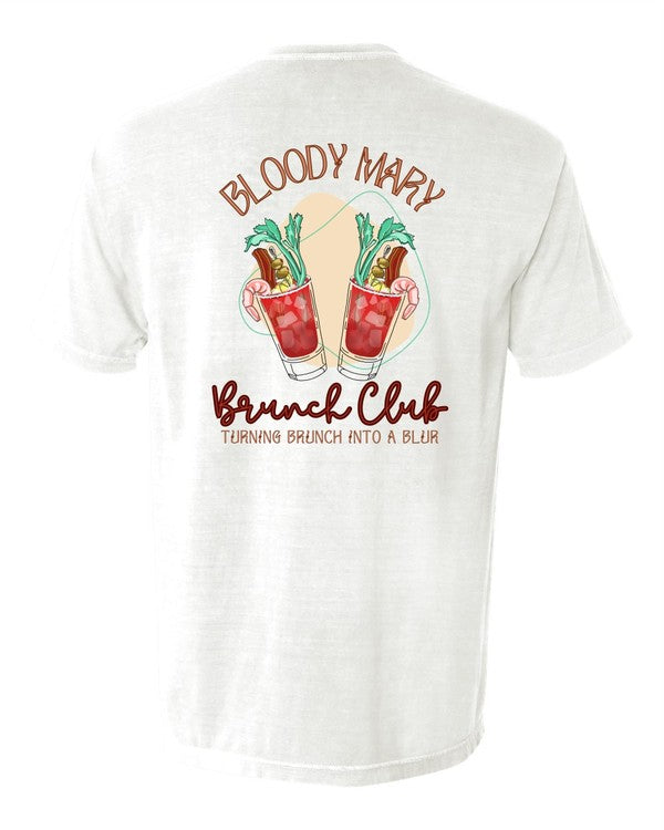 Bloody Mary Social Club Pocket Comfort Color Tee - PLUS