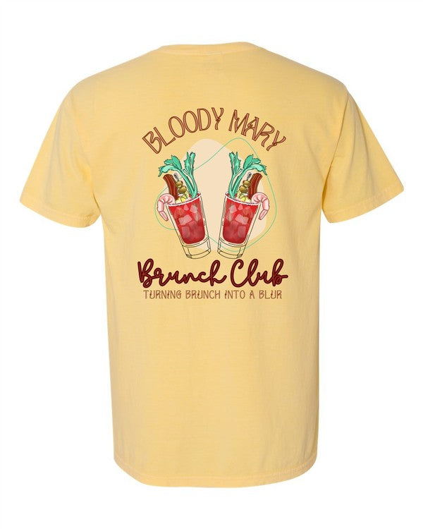 Bloody Mary Social Club Pocket Comfort Color Tee - PLUS