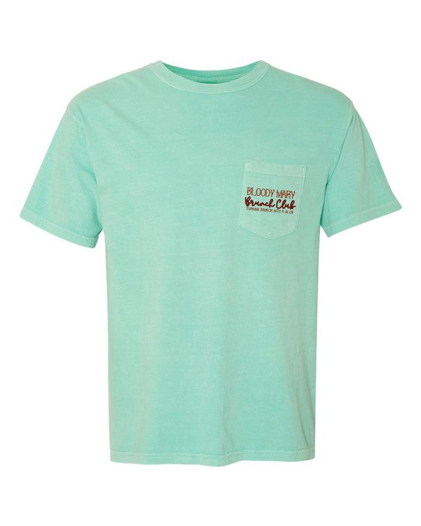 Bloody Mary Social Club Pocket Comfort Color Tee - PLUS