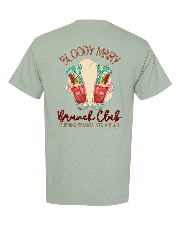 Bloody Mary Social Club Pocket Comfort Color Tee - PLUS