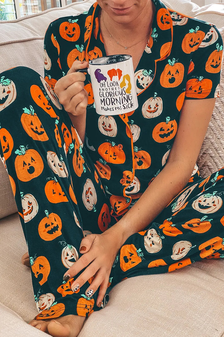 Pumpkin Print PJ Set