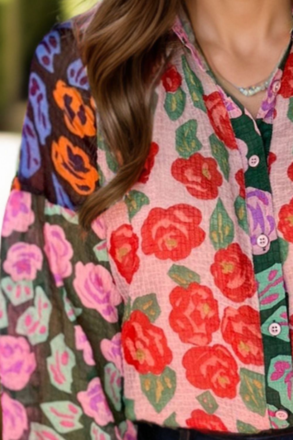 Floral Print Long Sleeve Shirt