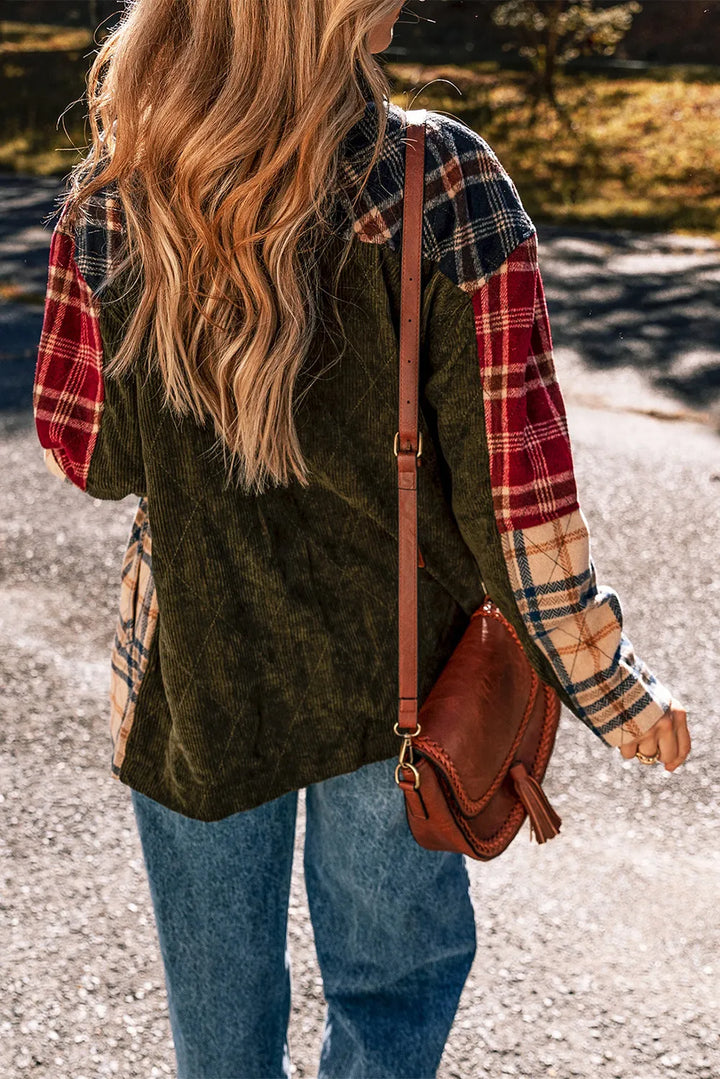 Plaid Button Up Jacket