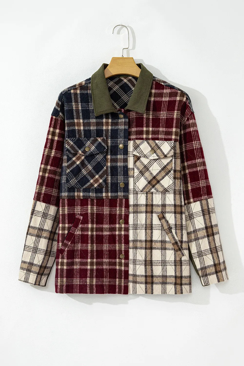 Plaid Button Up Jacket