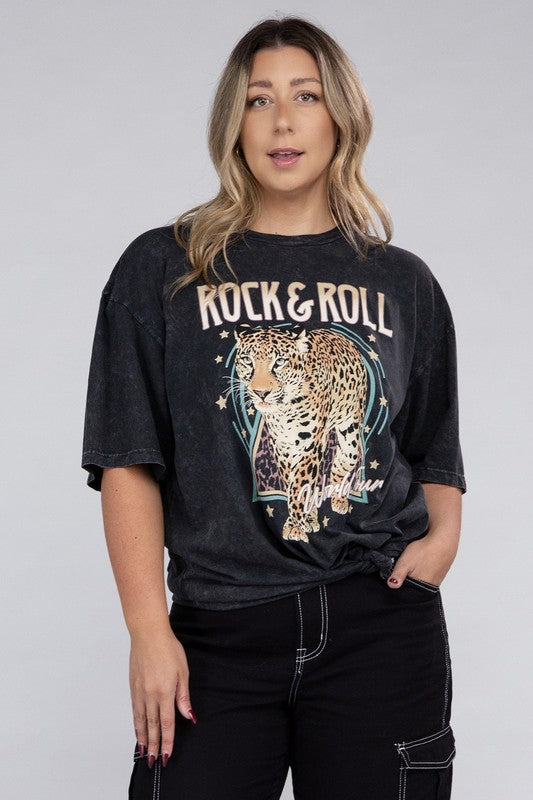 Rock & Roll World Tour Graphic Top - Plus